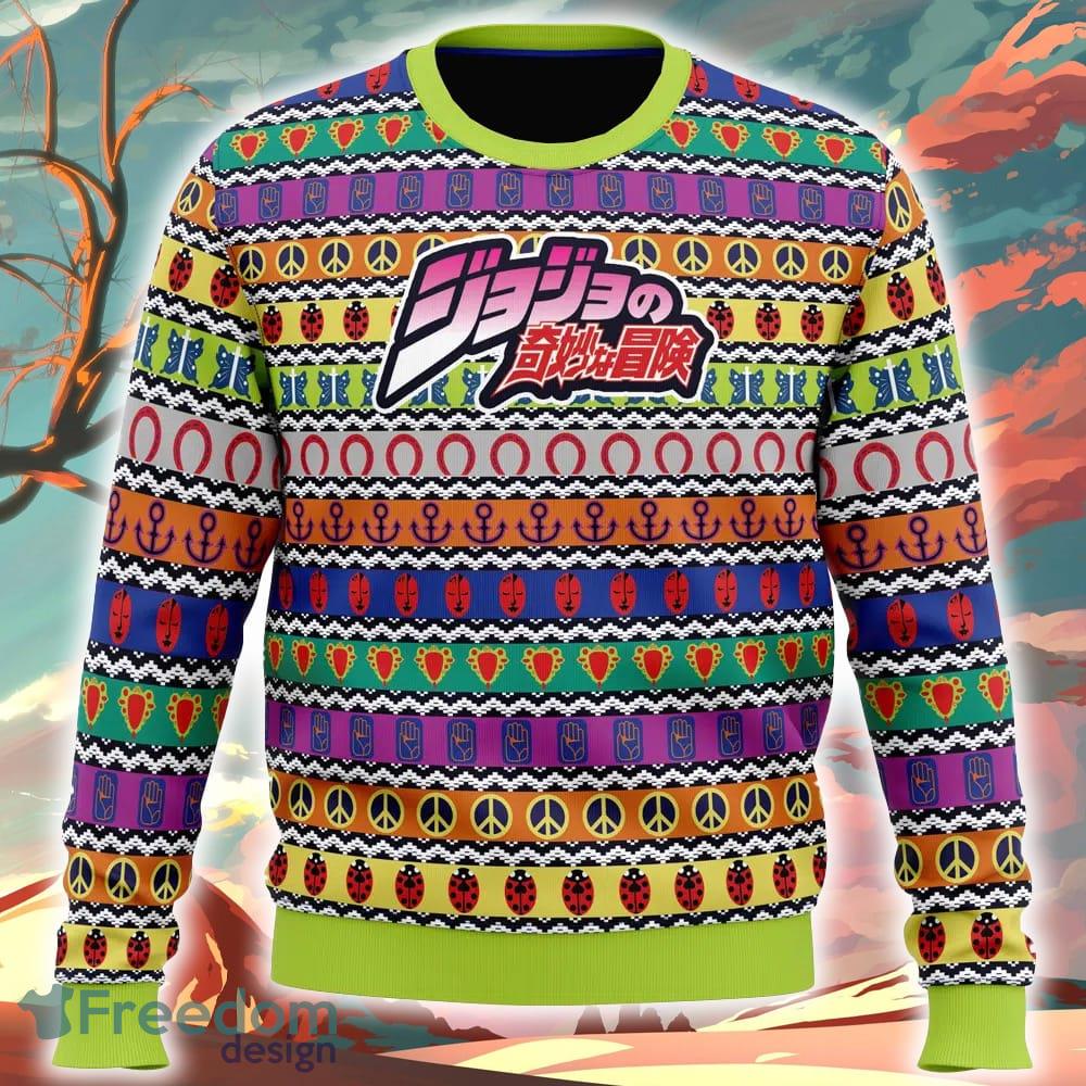 All Symbols Pattern Jojo’s Bizarre Adventure Christmas Sweater Ideas For Fans Gift - All Symbols Pattern Jojo’s Bizarre Adventure Christmas Sweater_1