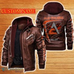 Allis Chalmers Leather Jacket Car Logo Trending Gift For Men And Women Fans Christmas Custom Name - Allis Chalmers Leather Jacket Car For Fans_2
