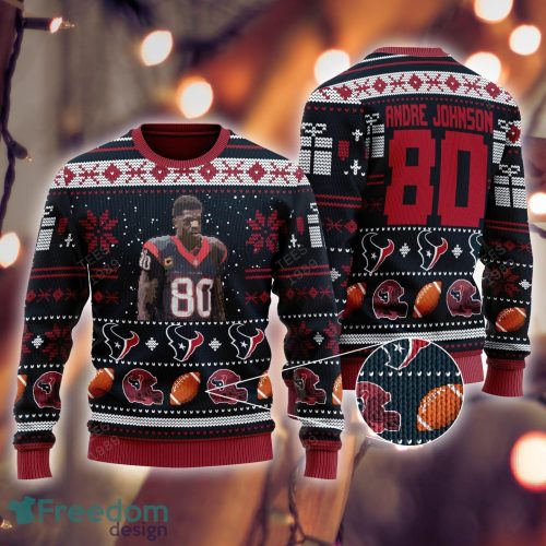 Andre Johnson houston texans NFL Knitted Sweater Christmas For Men And Women - Andre Johnson houston texans NFL Knitted Sweater Christmas For Men And Women