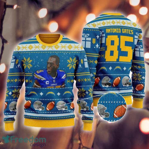 Antonio Gates los angeles chargers NFL Ugly Sweater Christmas For Men And Women - Antonio Gates los angeles chargers NFL Ugly Sweater Christmas For Men And Women