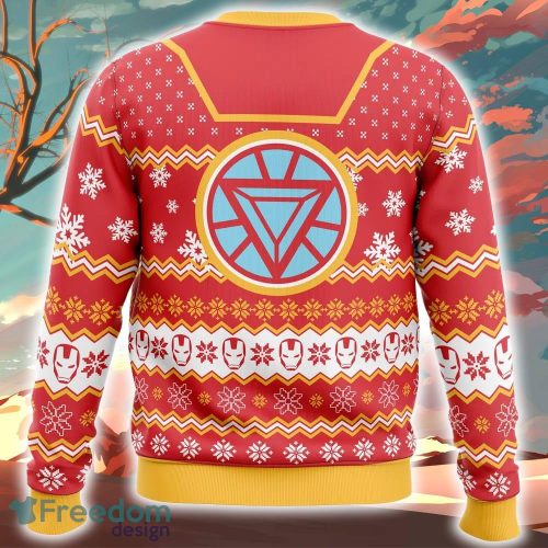 Arc Reactor Iron Man Ugly Christmas Sweater Ideas For Fans Gift - Arc Reactor Iron Man Ugly Christmas Sweater_2