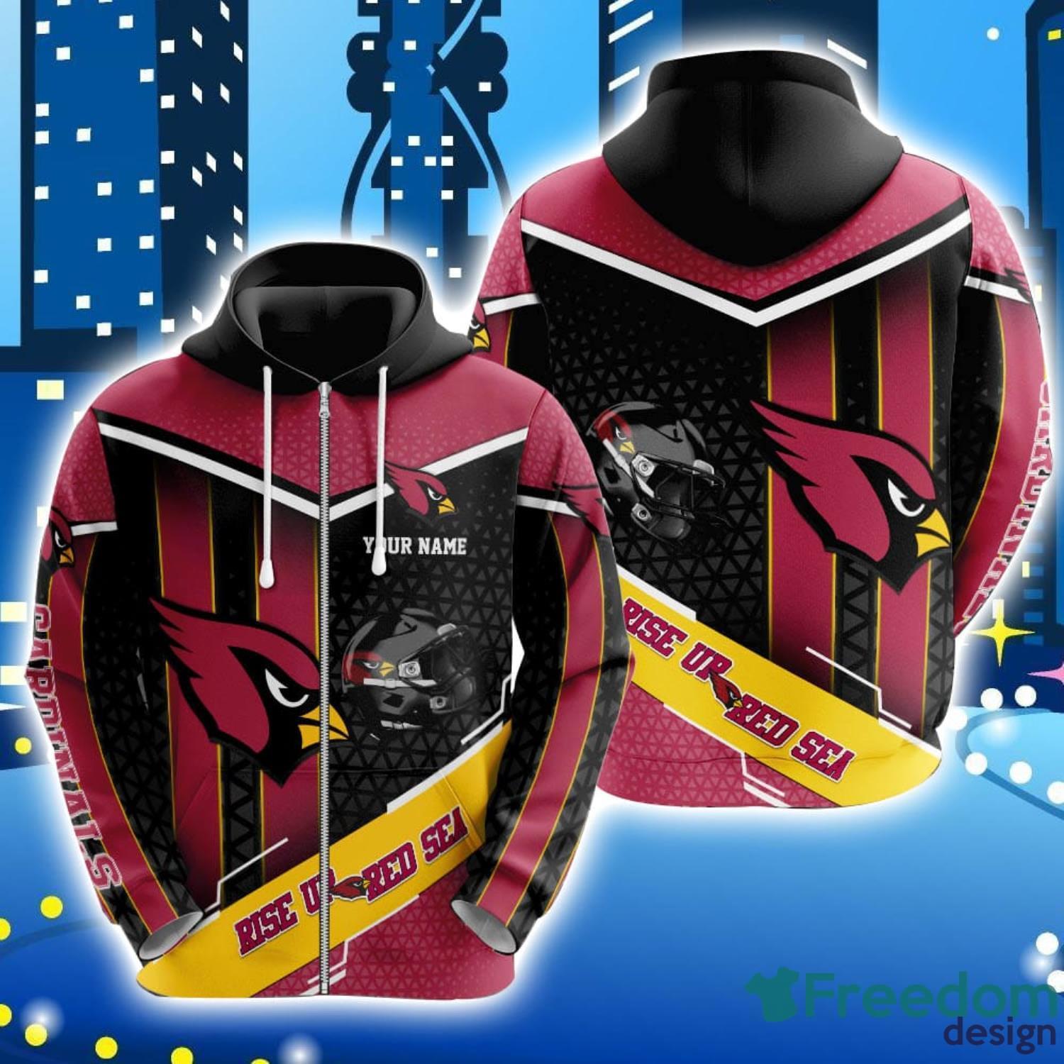 Arizona Cardinals Custom Name For Fans 3D All Over Printed Hoodie Sport Team Gift image Arizona Cardinals Custom Name For Fans 3D All Over Printed Hoodie Sport Team Gift Product Photo 2