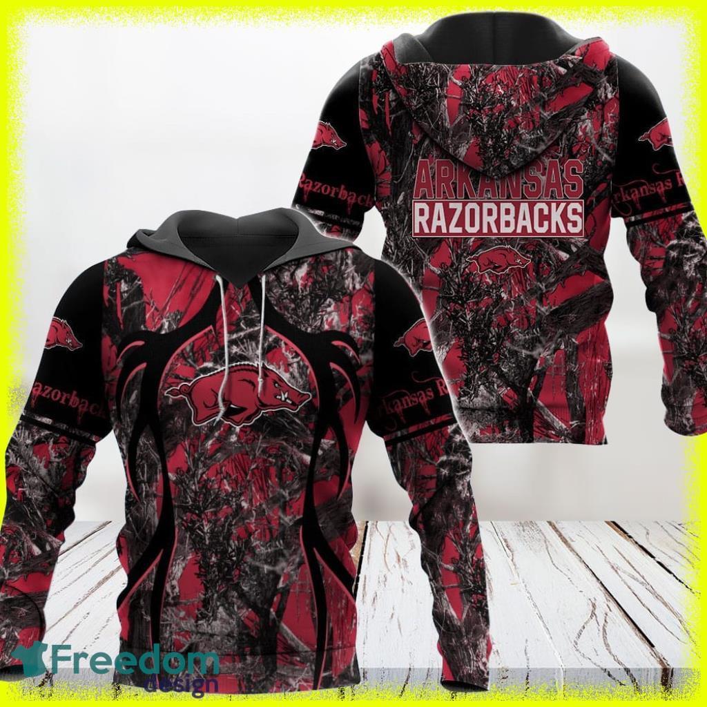 Arkansas Razorbacks Camo Hunting Perfect Gift Unisex Hoodie 3D All Over Print Gift For Fans image Arkansas Razorbacks Camo Hunting Perfect Gift Unisex Hoodie 3D All Over Print Gift For Fans Product Photo 2