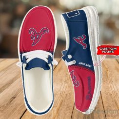 Atlanta Braves Loafer Shoes Custom Name For Men Women