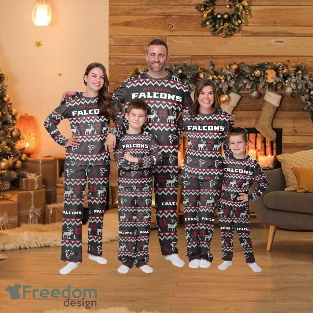 Atlanta Falcons Nfl Ugly Pattern Family Holiday Pajamas Fun Christmas Gifts For The Family image Atlanta Falcons Nfl Ugly Pattern Family Holiday Pajamas Fun Christmas Gifts For The Family Product Photo 1