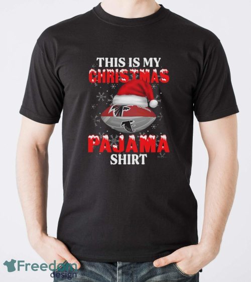 Atlanta Falcons This Is My Christmas Pajama Shirt T Shirt For NFL Fans - Men T-Shirt