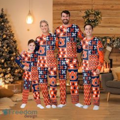 Auburn Tigers Ncaa Busy Block Family Holiday Pajamas Fun Christmas Gifts For The Family