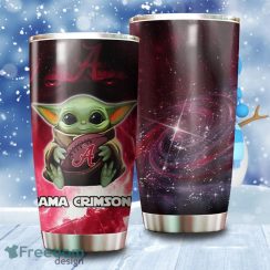 Baby Yoda Alabama Crimson Tide NCAA Tumbler