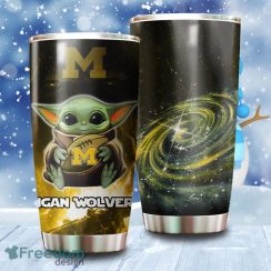 Baby Yoda Michigan Wolverines NCAA Tumbler