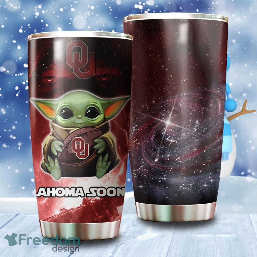 Baby Yoda Oklahoma Sooners NCAA Tumbler image Baby Yoda Oklahoma Sooners NCAA Tumbler Product Photo 1