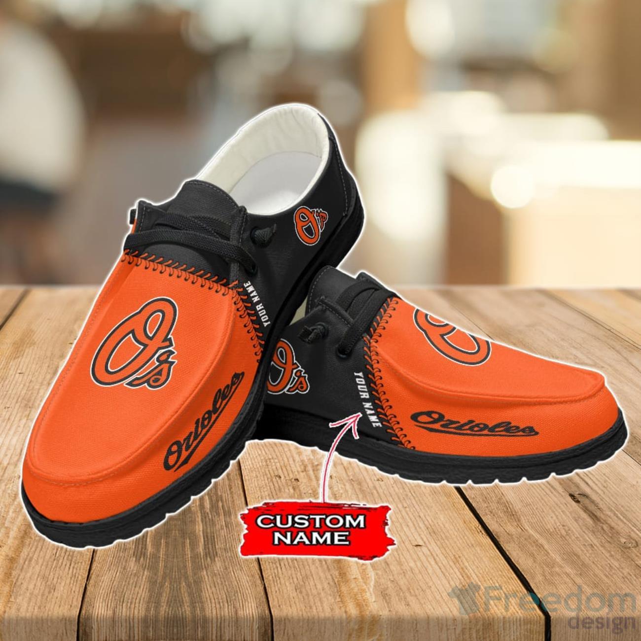 Baltimore Orioles Loafer Shoes Custom Name For Men Women image Baltimore Orioles Loafer Shoes Custom Name For Men Women Product Photo 2