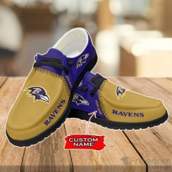 Baltimore Ravens Loafer Shoes Custom Name For Men Women Product Photo 2
