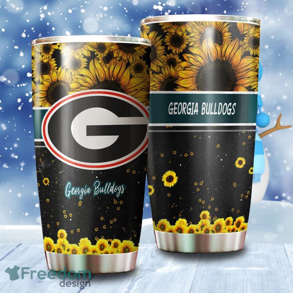 Beautiful Sunflower Georgia Bulldogs NCAA Tumbler image Beautiful Sunflower Georgia Bulldogs NCAA Tumbler Product Photo 1