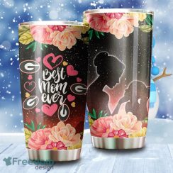 Best Mom Ever Cool Flower Georgia Bulldogs NCAA Tumbler