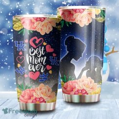 Best Mom Ever Cool Flower Kentucky Wildcats NCAA Tumbler