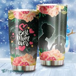 Best Mom Ever Cool Flower Michigan State Spartans NCAA Tumbler