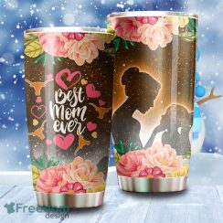 Best Mom Ever Cool Flower Texas Longhorns NCAA Tumbler