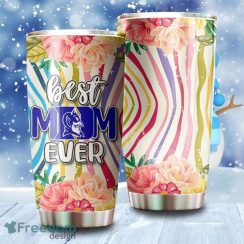 Best Mom Ever Flower Duke Blue Devils NCAA Tumbler