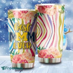 Best Mom Ever Flower Michigan Wolverines NCAA Tumbler