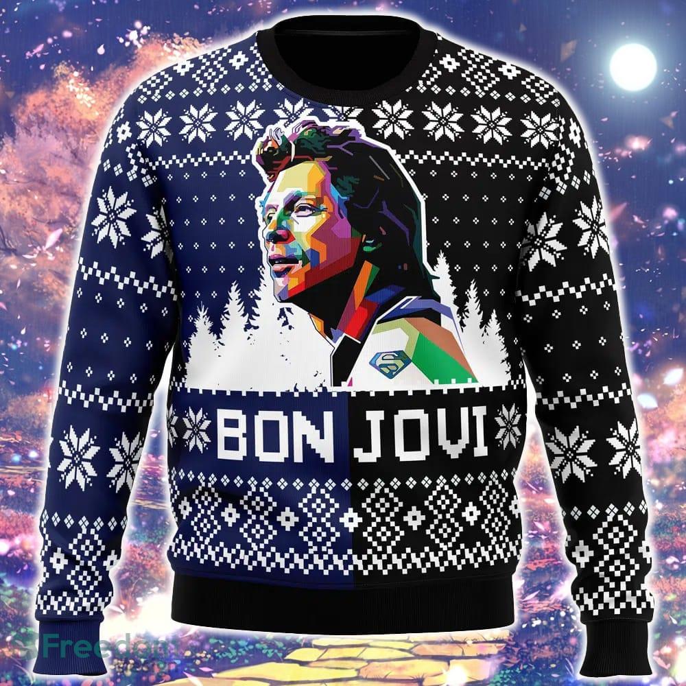 Bon Jovi Ugly Christmas Sweater Cute Funny Gift For Men And Women - Bon Jovi Ugly Christmas Sweater_1