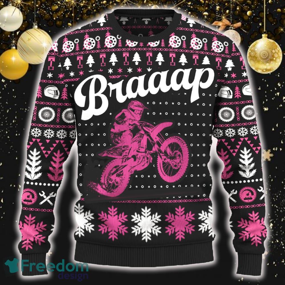 Braaap 250 SX-F Jumper Ugly Christmas Sweater New Pattern Motorcross Holidays Gift Fans - Braaap 250 SX-F Ugly Christmas Sweater_ 1