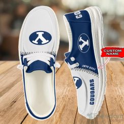 BYU Cougars Loafer Shoes Custom Name For Men Women
