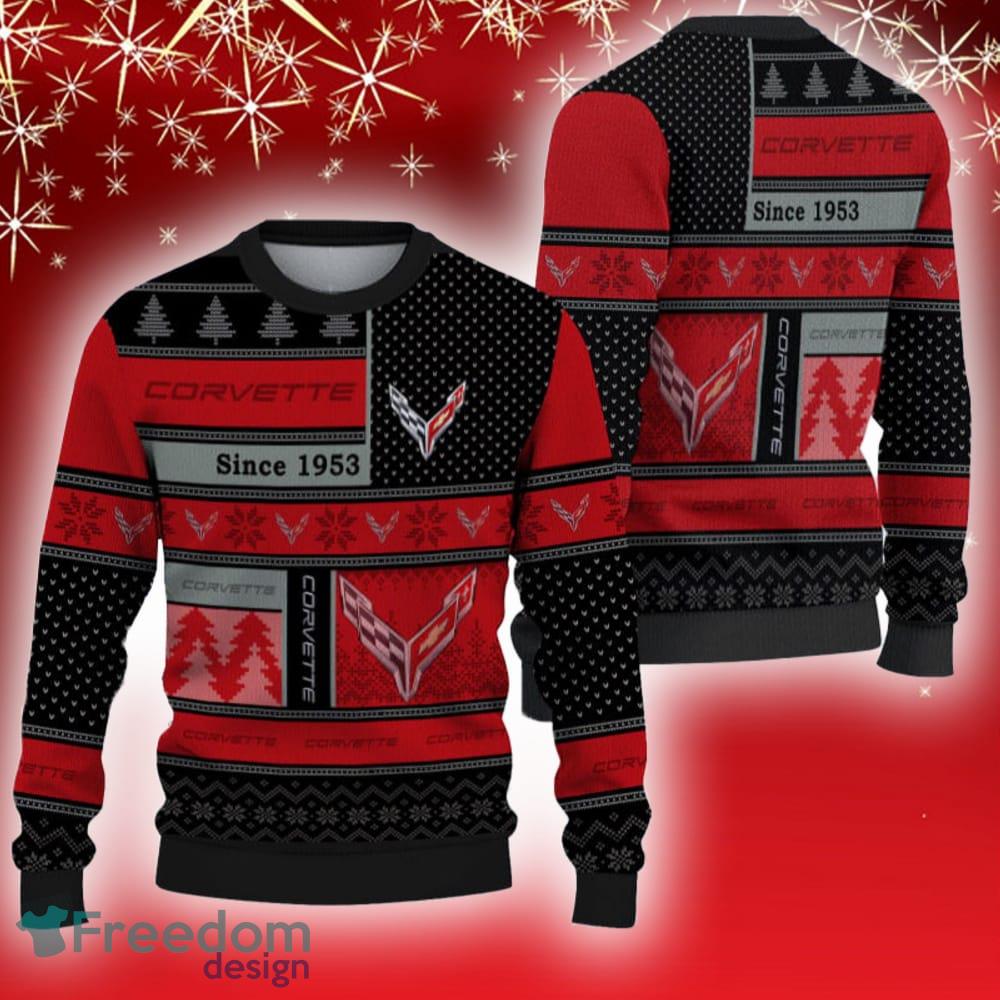 Chevrolet Corvette Ugly Christmas Sweater Car Lovers Funny Gift For Men And Women image Chevrolet Corvette Ugly Christmas Sweater Car Lovers Funny Gift For Men And Women - Chevrolet Corvette Ugly Christmas Sweater Car Lovers Funny Gift For Men And Women