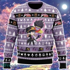 Chibi Jotaro Kujo Jojo’s Bizarre Adventure Ugly Christmas Sweater Cute Funny Gift For Men And Women - Chibi Jotaro Kujo Jojo’s Bizarre Adventure Ugly Christmas Sweater_1