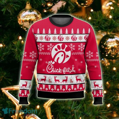 Chick-fil-a Design Ugly Christmas 3D Sweater For Men And Women - Chick-fil-a Ugly Christmas 3D Sweater For Men And Women Photo 2