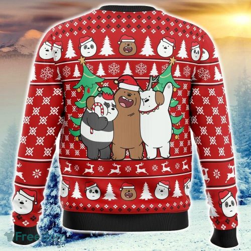 Christmas Bears We Bare Bears Ugly Christmas Sweater Funny Trending Gift Fans Holidays - Christmas Bears We Bare Bears Ugly Christmas Sweater_2