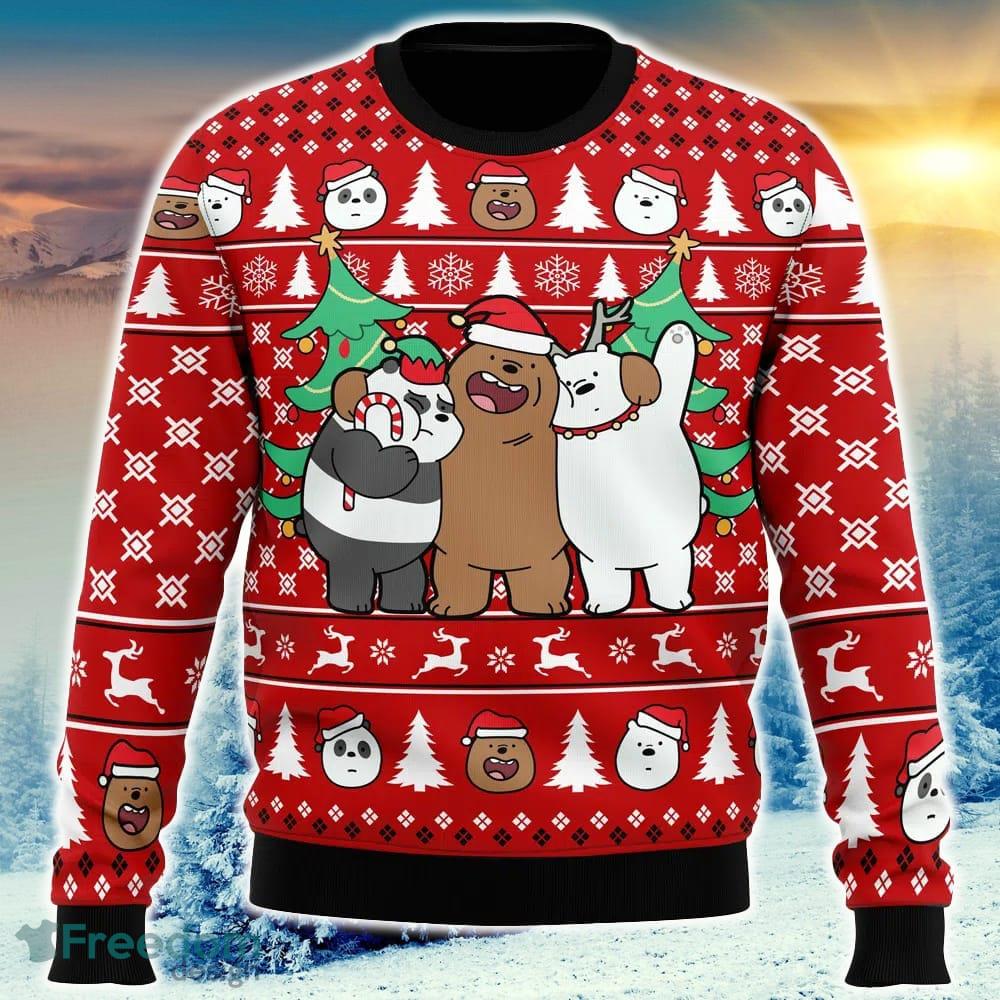 Christmas Bears We Bare Bears Ugly Christmas Sweater Funny Trending Gift Fans Holidays - Christmas Bears We Bare Bears Ugly Christmas Sweater_1