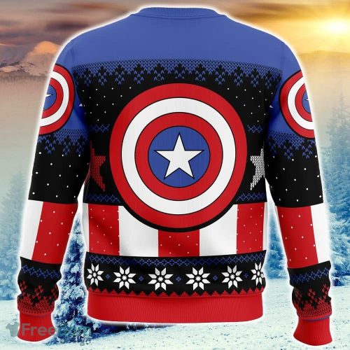 Christmas Captain America Marvel Comics Ugly Christmas Sweater Funny Trending Gift Fans Holidays - Christmas Captain America Marvel Comics Ugly Christmas Sweater_2