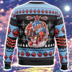 Christmas Party Tengen Toppa Gurren Lagann Ugly Christmas Sweater Cute Funny Gift For Men And Women - Christmas Party Tengen Toppa Gurren Lagann Ugly Christmas Sweater_2