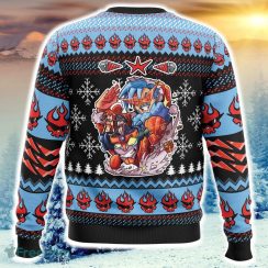 Christmas Party Tengen Toppa Gurren Lagann Ugly Christmas Sweater Funny Trending Gift Fans Holidays - Christmas Party Tengen Toppa Gurren Lagann Ugly Christmas Sweater_2