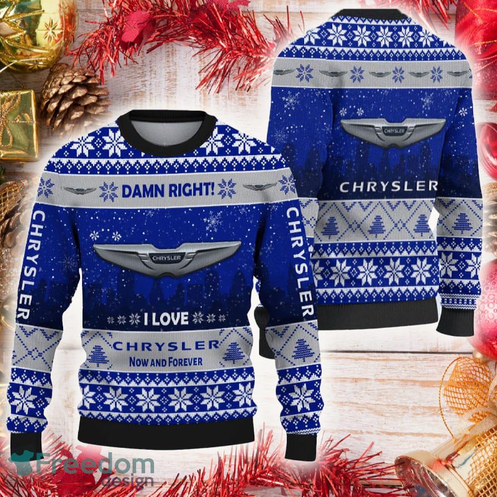 Chrysler Car Lovers Knitted Xmas Sweater Gift For Fans - Chrysler Car Lovers Knitted Xmas Sweater Gift For Fans