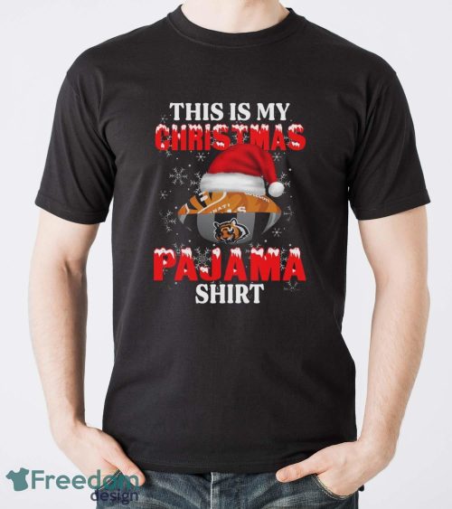 Cincinnati Bengals This Is My Christmas Pajama Shirt T Shirt For NFL Fans - Men T-Shirt