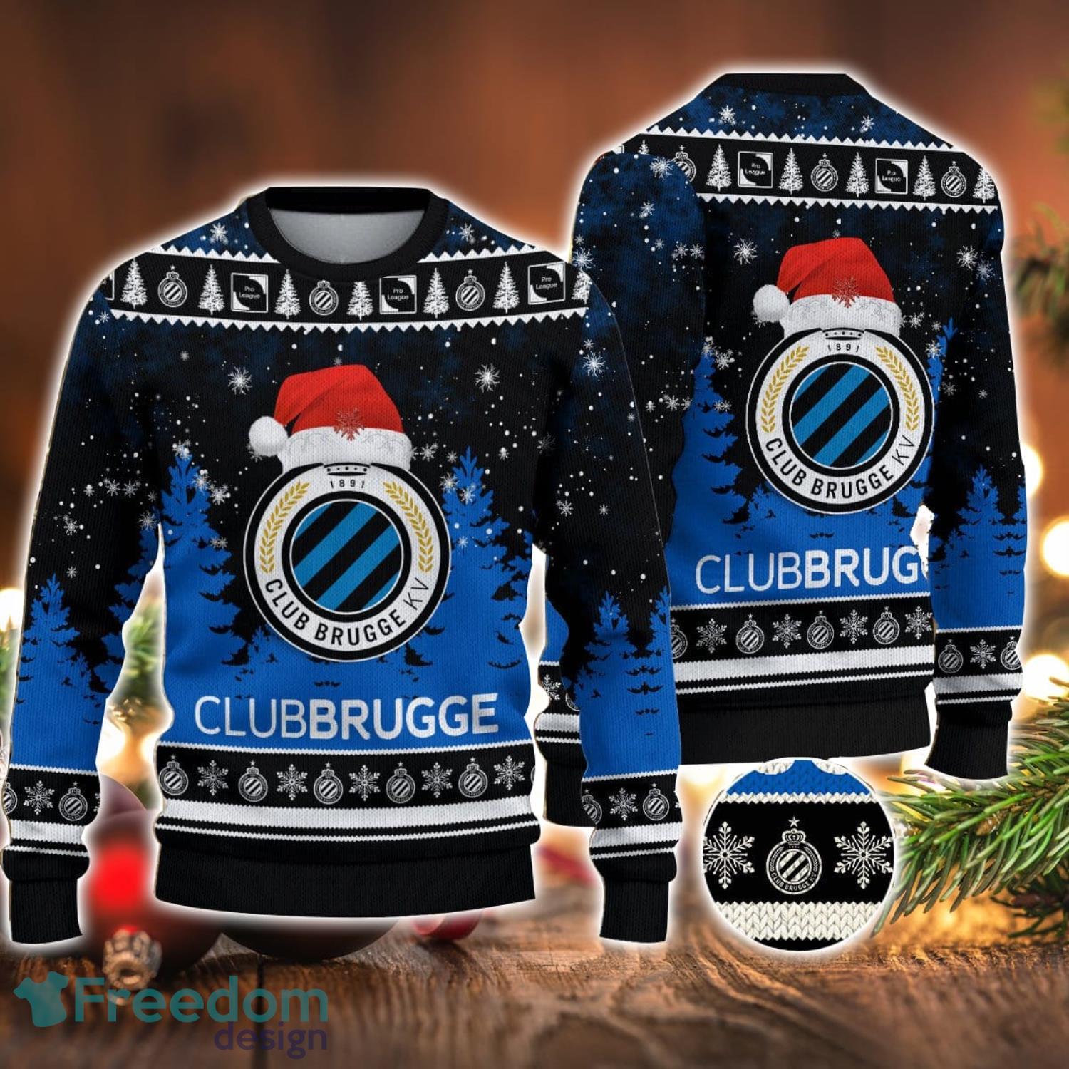 Club Brugge KV Ugly Christmas Sweater Ideal Gift For Fans - Banantees