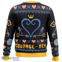 Courage is the Key Kingdom Hearts Sweater Xmas Funny All Over Print Gift For Fans Ugly Christmas - Courage is the Key Kingdom Hearts Ugly Christmas Sweater_2