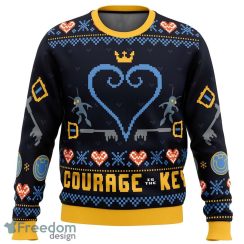 Courage is the Key Kingdom Hearts Sweater Xmas Funny All Over Print Gift For Fans Ugly Christmas - Courage is the Key Kingdom Hearts Ugly Christmas Sweater_1