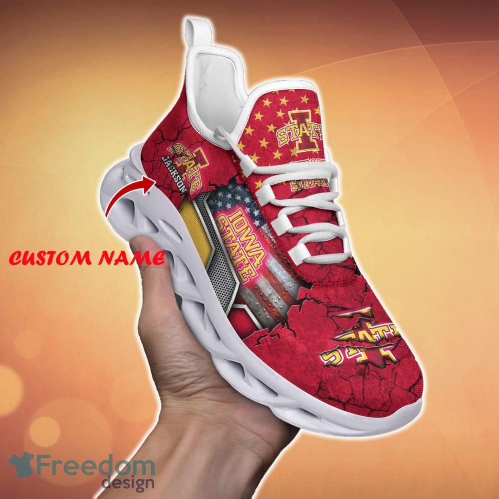 Custom Name Iowa State Cyclones Sport Team Chunky Sneakers For Fans Gift New Max Soul Shoes - Iowa State Cyclones Sport Clunky Sneakers Custom Sport Shoes For Fan_1