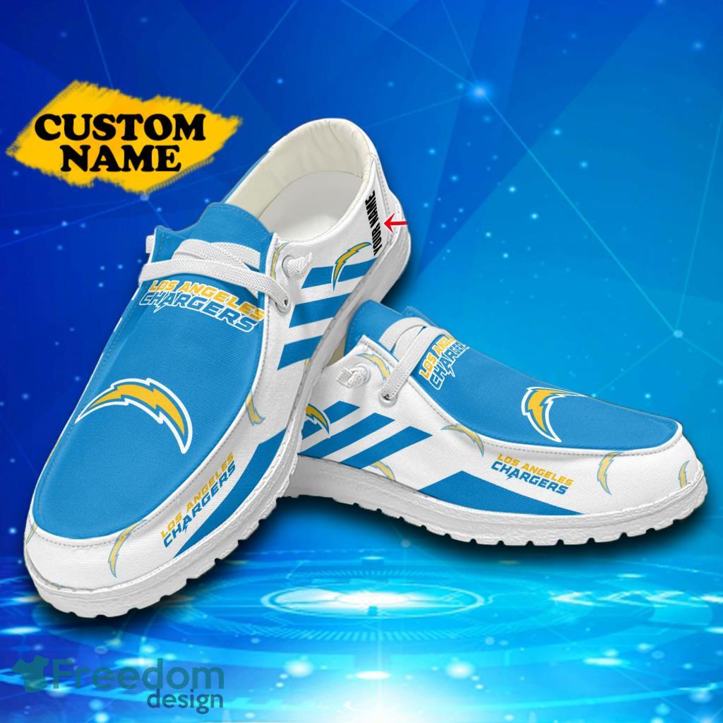 Custom Name Los Angeles Chargers Hey Loafer Shoes Gift For Men And Women image Custom Name Los Angeles Chargers Hey Loafer Shoes Gift For Men And Women Product Photo 1