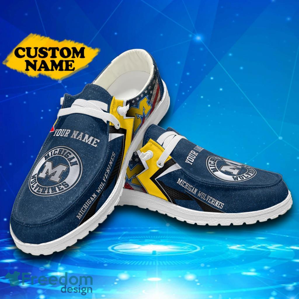 Custom Name Michigan Wolverines Hey Loafer Shoes Gift For Men And Women image Custom Name Michigan Wolverines Hey Loafer Shoes Gift For Men And Women Product Photo 1