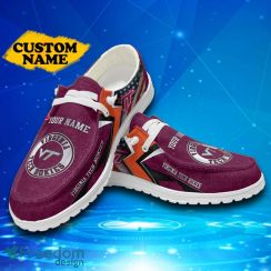 Custom Name Virginia Tech Hokies Hey Loafer Shoes Gift For Men And Women