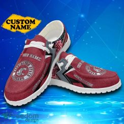Custom Name Washington State Cougars Hey Loafer Shoes Gift For Men And Women