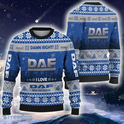 DAF Car Ugly Christmas Sweater For Fans Gift For Men And Women - DAF Car Ugly Christmas Sweater For Fans Gift For Men And Women