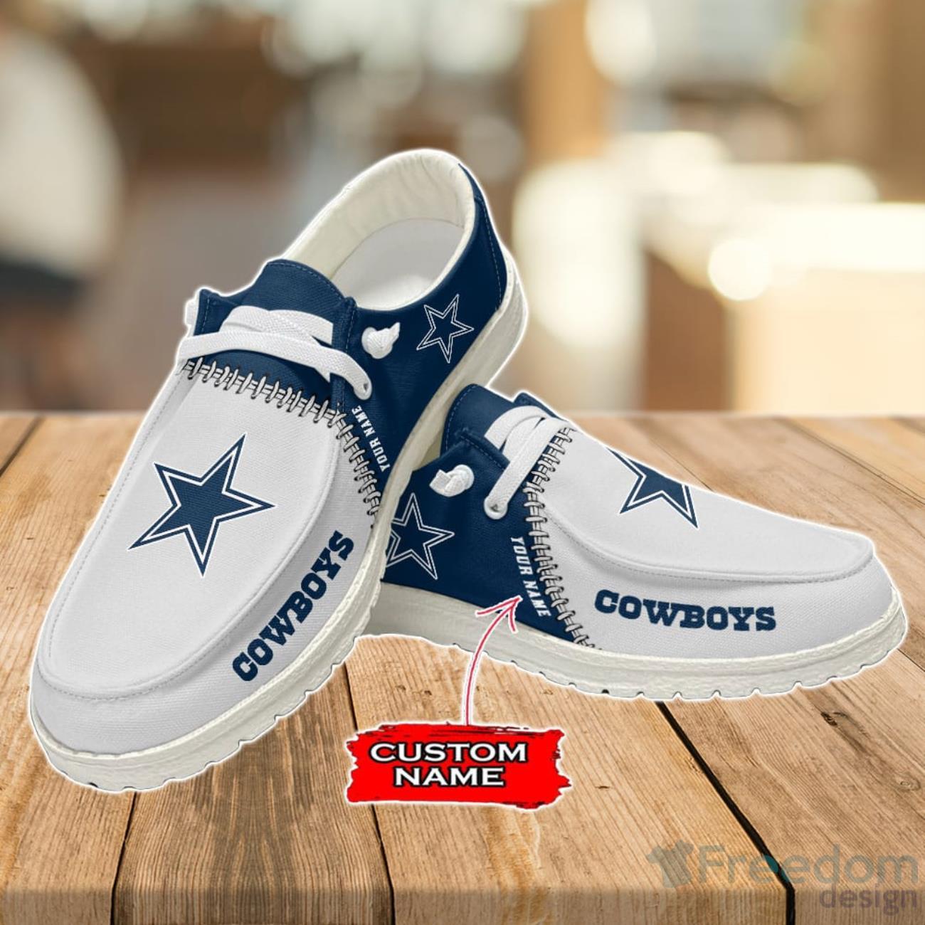 Dallas Cowboys Loafer Shoes Custom Name For Men Women Dallas Cowboys Loafer Shoes Custom Name For Men Women Product Photo 3
