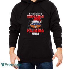 Denver Broncos This Is My Christmas Pajama Shirt T Shirt For NFL Fans - Men Black Hoodie