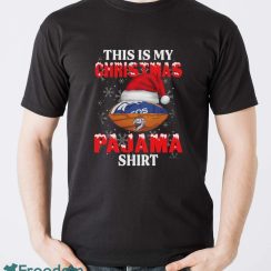 Denver Broncos This Is My Christmas Pajama Shirt T Shirt For NFL Fans - Men T-Shirt