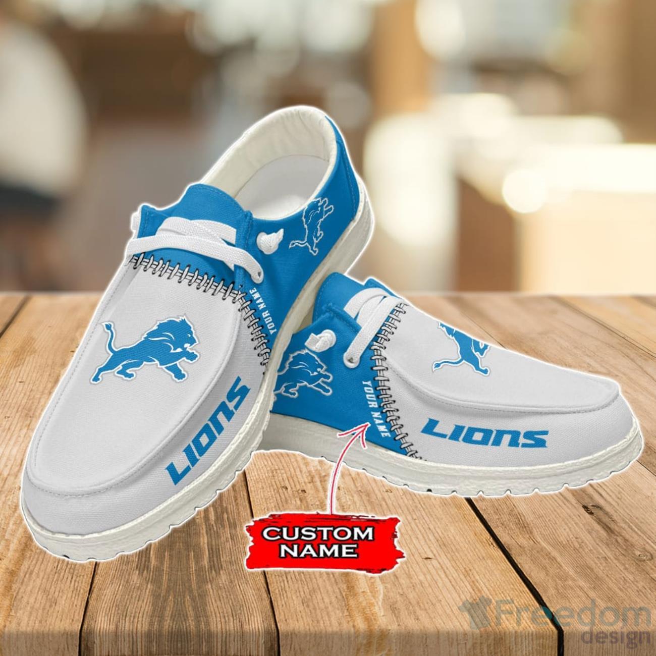 Detroit Lions Loafer Shoes Custom Name For Men Women Detroit Lions Loafer Shoes Custom Name For Men Women Product Photo 3
