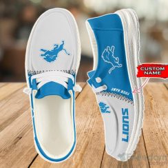 Detroit Lions Loafer Shoes Custom Name For Men Women